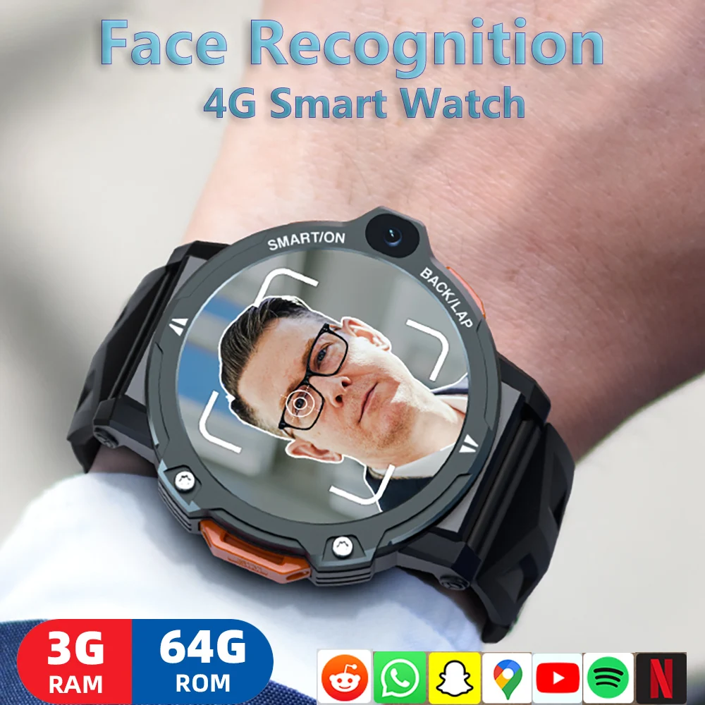 2023 Noi LOKMAT APPLLP 6 Pro Ceas Inteligent Bărbați 4G SIM Apel GPS Camera Dublă Smartwatch Fitness Tracker Moda Sport Watch Android Imagine 0