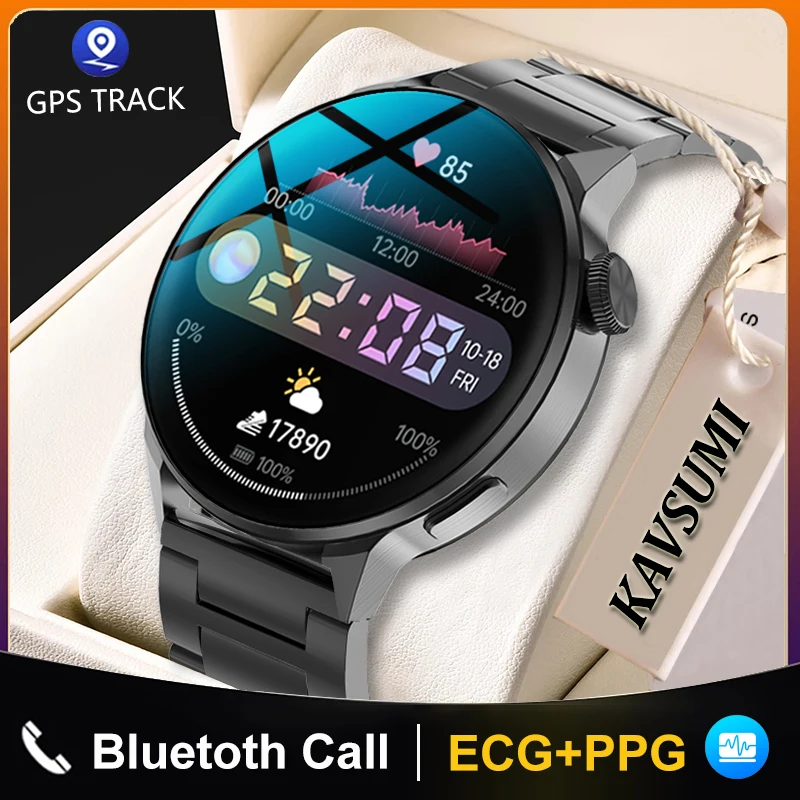 2023 Noi NFC Smart Watch Bărbați Bluetooth Apel Sport Track GPS Ceasuri Femei de Ritm Cardiac ECG PPG Pentru Smartwatch Huawei, Xiaomi Apple Imagine 0