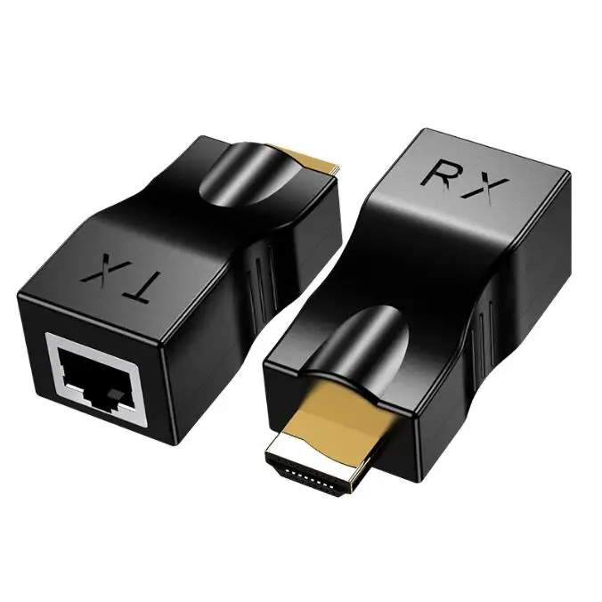 4K HDMI Extender HDMI Extensie de până la 30m Peste Extensia 30m Peste CAT5e / CAT6 UTP Cablu Ethernet RJ45 Porturi de Rețea LAN pentru PC Imagine 0