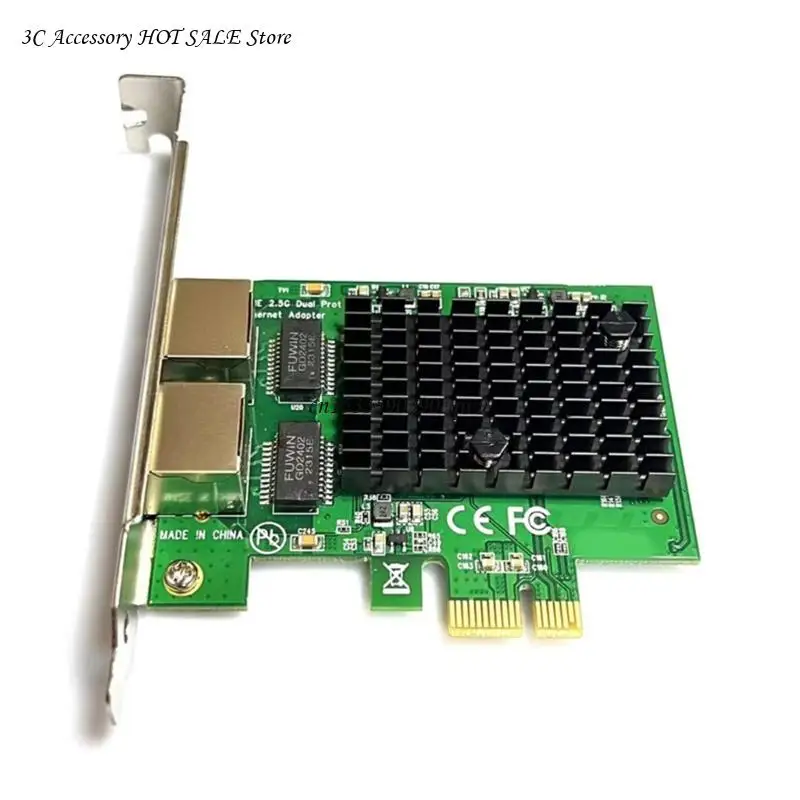 De mare Viteză De 2,5 Gb Ethernet Adapter RTL8125 Chipset pentru PCIE x1 PCIExpress X1 Slot Suport 10/100/ 1000Mbps/2.5 Gbps Imagine 0
