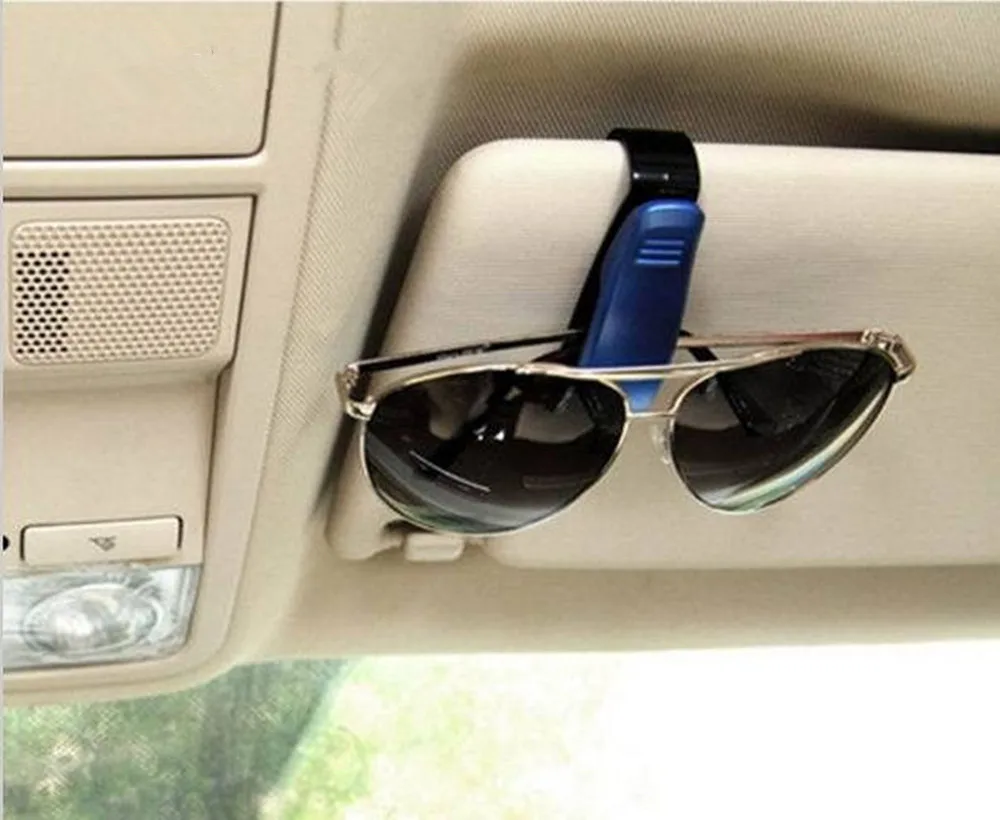 Moda Plastic Ochelari Card Suport pentru Pix Clip Vehicul Auto Accesorii Parasolar ochelari de Soare 7cm*2.5 cm Universal Imagine 0