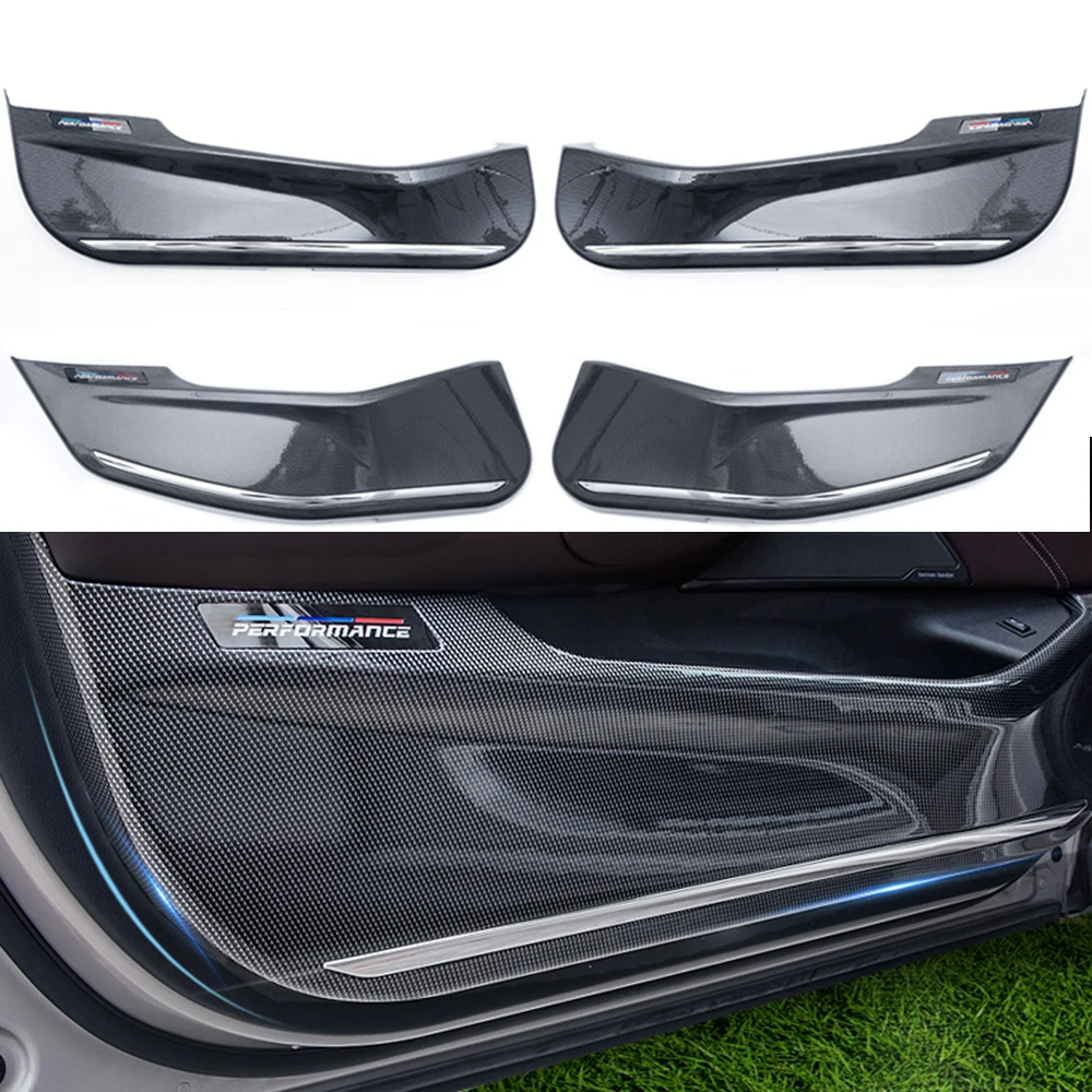 Pentru BMW 3 serie 5 F10 F11 X5 X6 usa anti-lovitură de autocolant modificarea ușa all-inclusive usa de protecție capacul din fibra de carbon acoperire Imagine 0