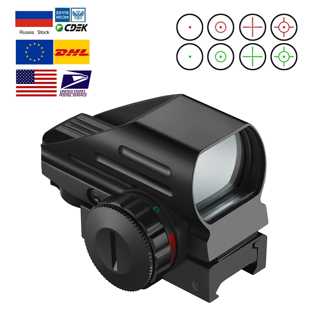 Tactic Reflex Roșu Laser Verde 4 Reticul Holografic Red Dot domeniul de Aplicare Airgun Vedere Vânătoare 11mm/20mm Rail Mount AK Imagine 0