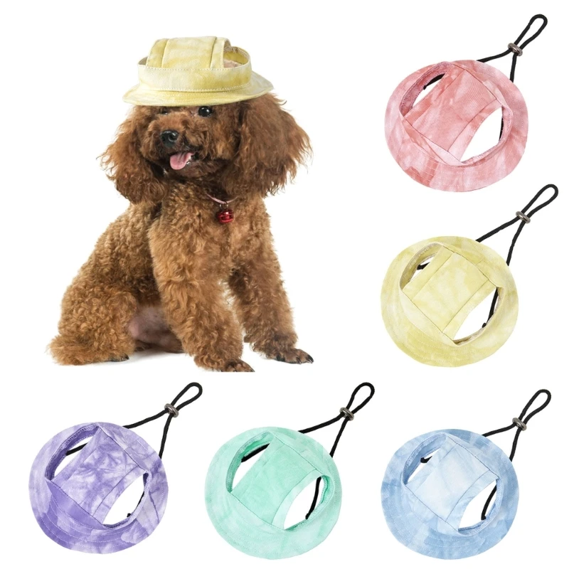 Animale de companie de Vară Capace UV Protectii Pălării cu Bărbie Reglabile Curea & Ureche Imagine 1