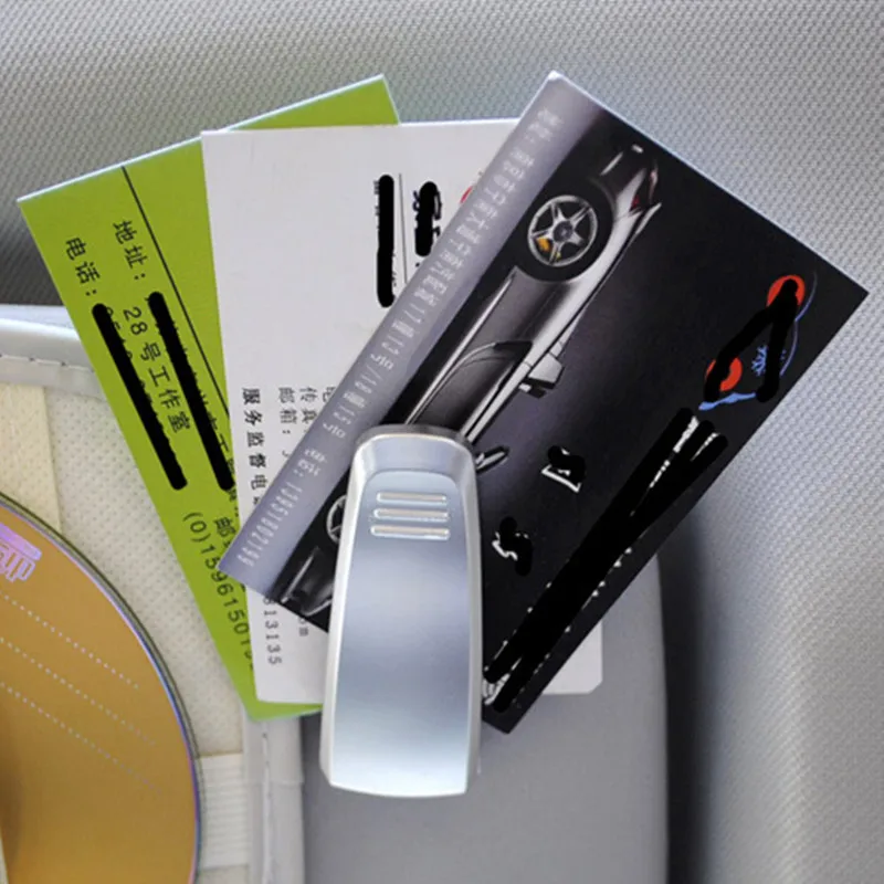 Moda Plastic Ochelari Card Suport pentru Pix Clip Vehicul Auto Accesorii Parasolar ochelari de Soare 7cm*2.5 cm Universal Imagine 1