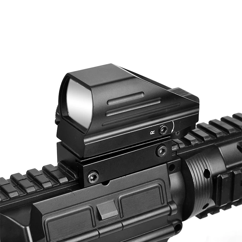 Tactic Reflex Roșu Laser Verde 4 Reticul Holografic Red Dot domeniul de Aplicare Airgun Vedere Vânătoare 11mm/20mm Rail Mount AK Imagine 1