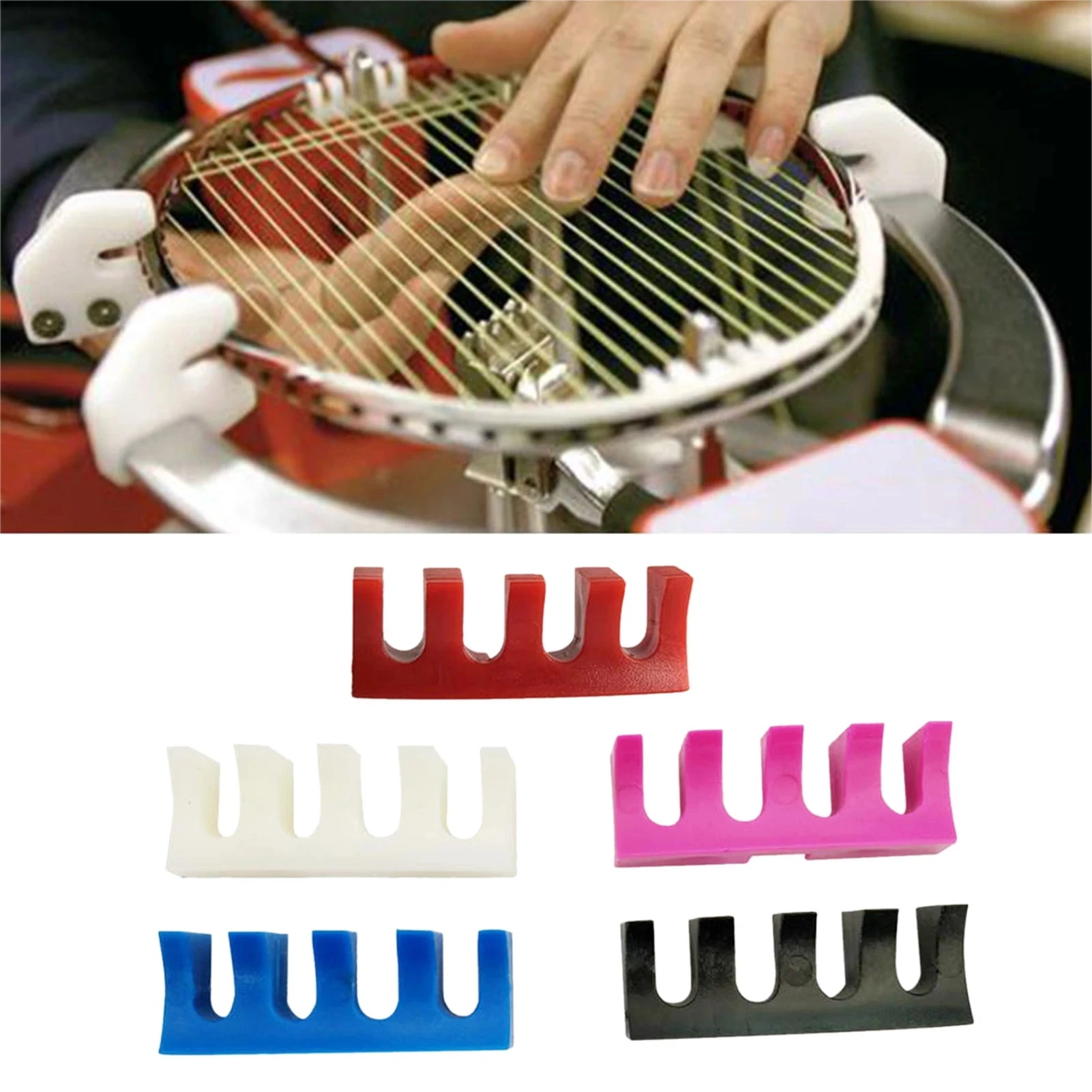 NOU 1 racheta de badminton adaptor de fixare fixare de sârmă înșirare mașină Imagine 2
