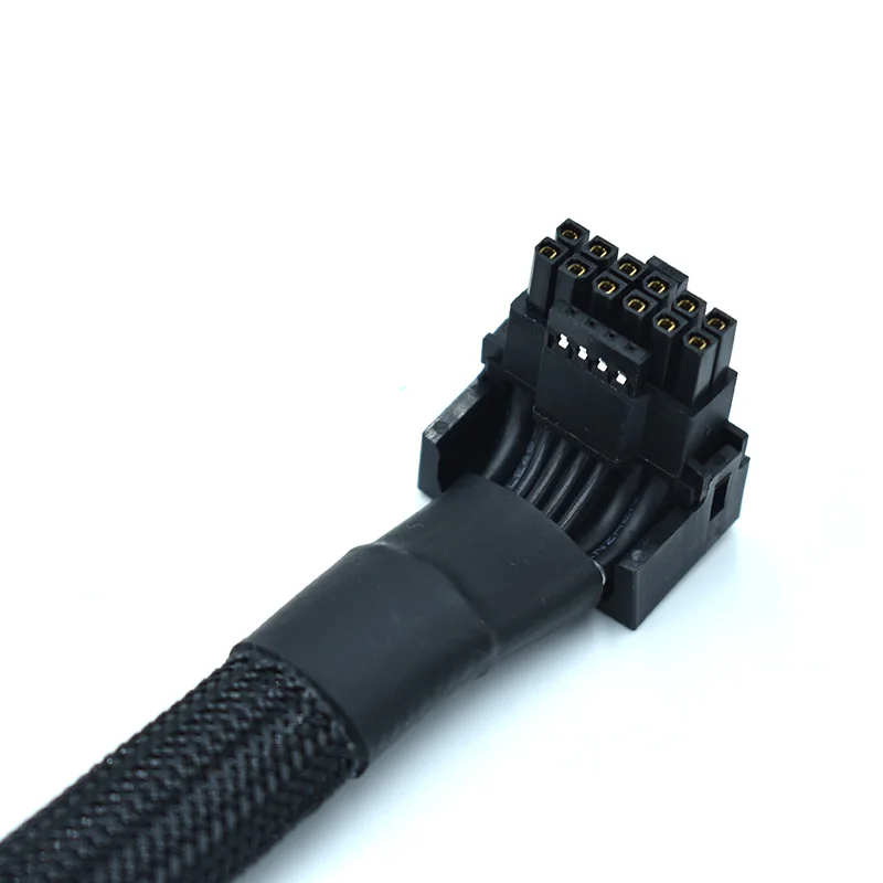 16AWG PCI-e 5.0 16Pin de 90 de Grade Unghi de sex Feminin la Masculin Cablu de Extensie pentru 12+4pin RTX 3090Ti 4070Ti 4080 4090 Imagine 3