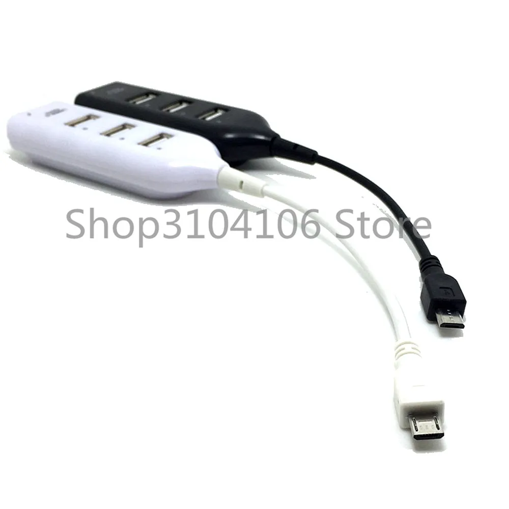 De înaltă calitate 4 în 1 Micro USB OTG Hub Host Cablu Adaptor pentru smartphone Samsung tablet PC laptop funcția OTG transport gratuit Imagine 3