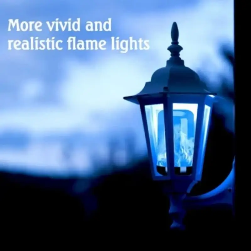 Lampa Led 85-265v Foc Bec Led cu Efect de Flacără Creative Pâlpâie timp de Emulare Lumina de Noapte Led-uri Dinamice, cu Efect de Flacără Porumb Bec Imagine 3