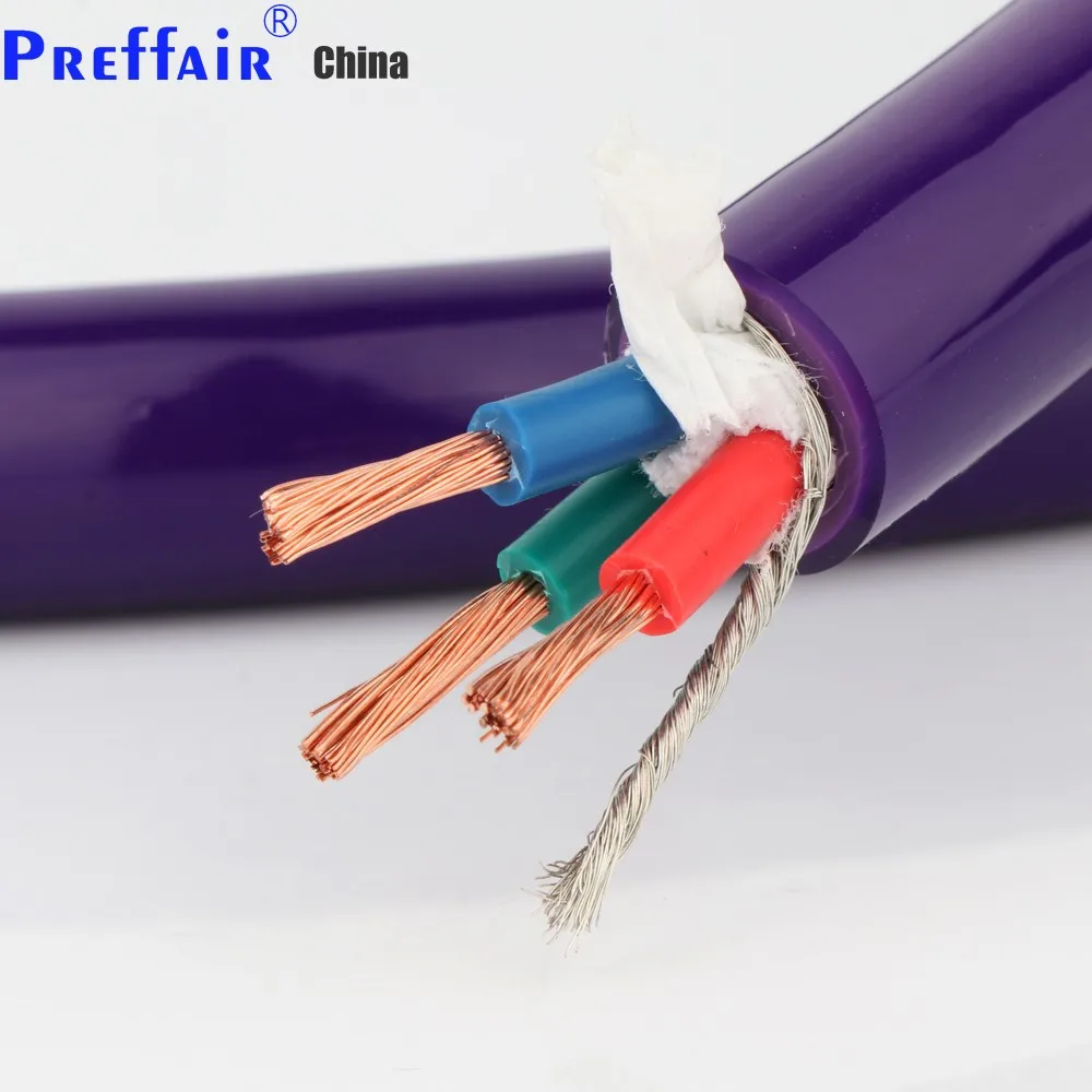 Preffair 1,5 M D516 OFC 5N ac de referință cablu de alimentare cablu vrac pe metru audio cablu de alimentare cablu hifi cablu de alimentare Imagine 3