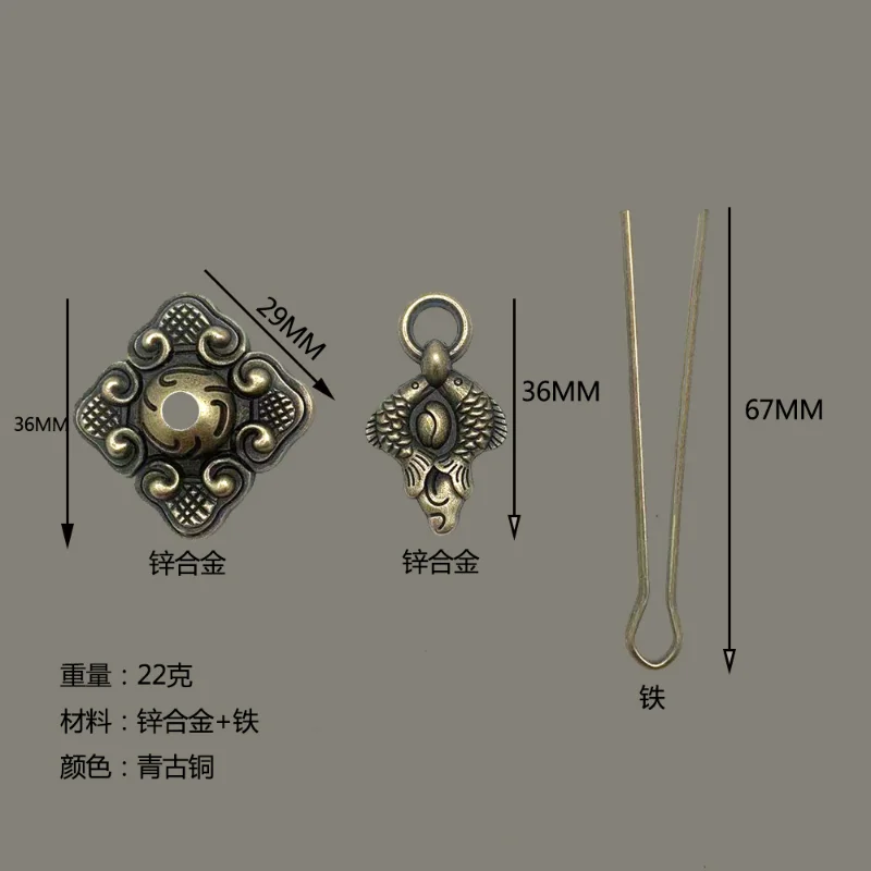 Vintage Europeană stil Chinezesc aliaj de zinc mâner de fier cabinet de medicina de sertar dulap ușă accesorii hardware Imagine 4