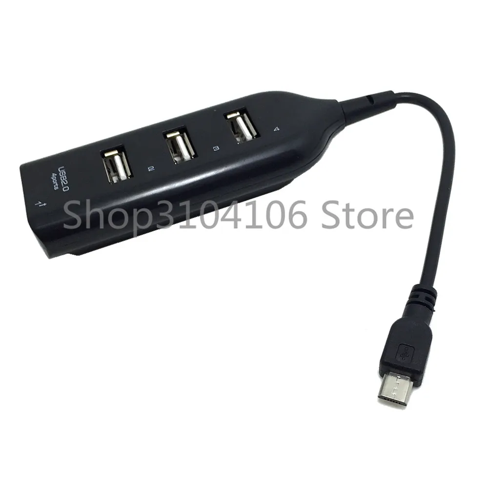 De înaltă calitate 4 în 1 Micro USB OTG Hub Host Cablu Adaptor pentru smartphone Samsung tablet PC laptop funcția OTG transport gratuit Imagine 5