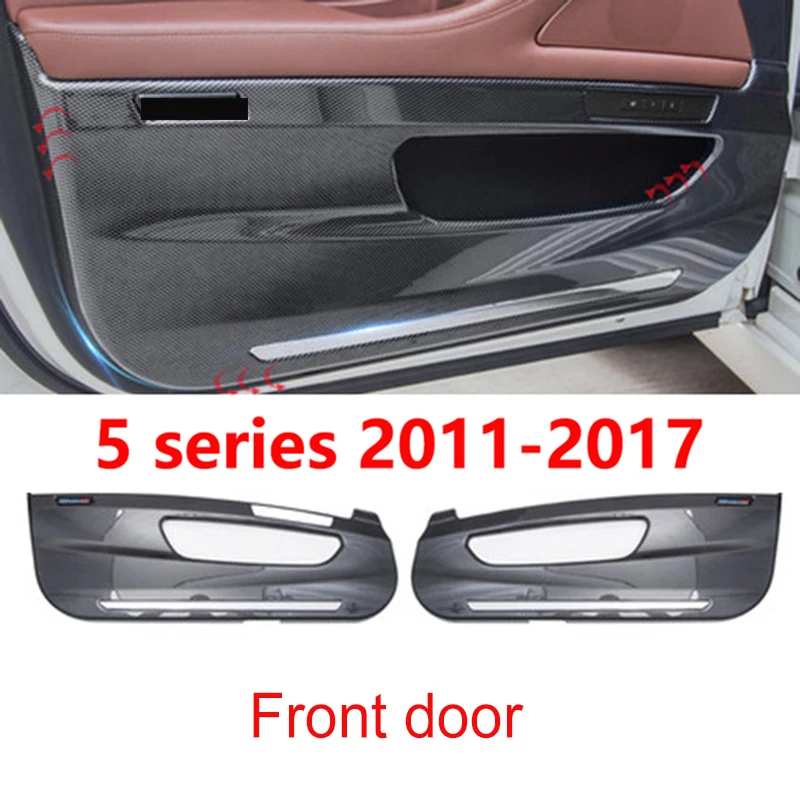 Pentru BMW 3 serie 5 F10 F11 X5 X6 usa anti-lovitură de autocolant modificarea ușa all-inclusive usa de protecție capacul din fibra de carbon acoperire Imagine 5