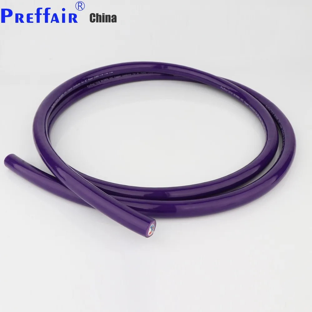 Preffair 1,5 M D516 OFC 5N ac de referință cablu de alimentare cablu vrac pe metru audio cablu de alimentare cablu hifi cablu de alimentare Imagine 5